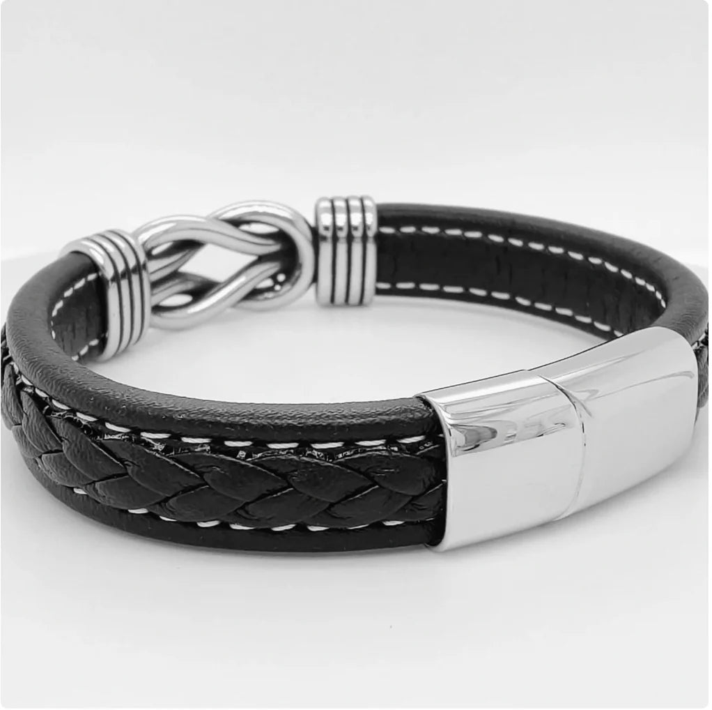 A MI HIJO | SIEMPRE UNIDOS | PULSERA DE CUERO