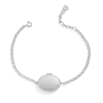 Pulsera Medallón Oval Personalizada