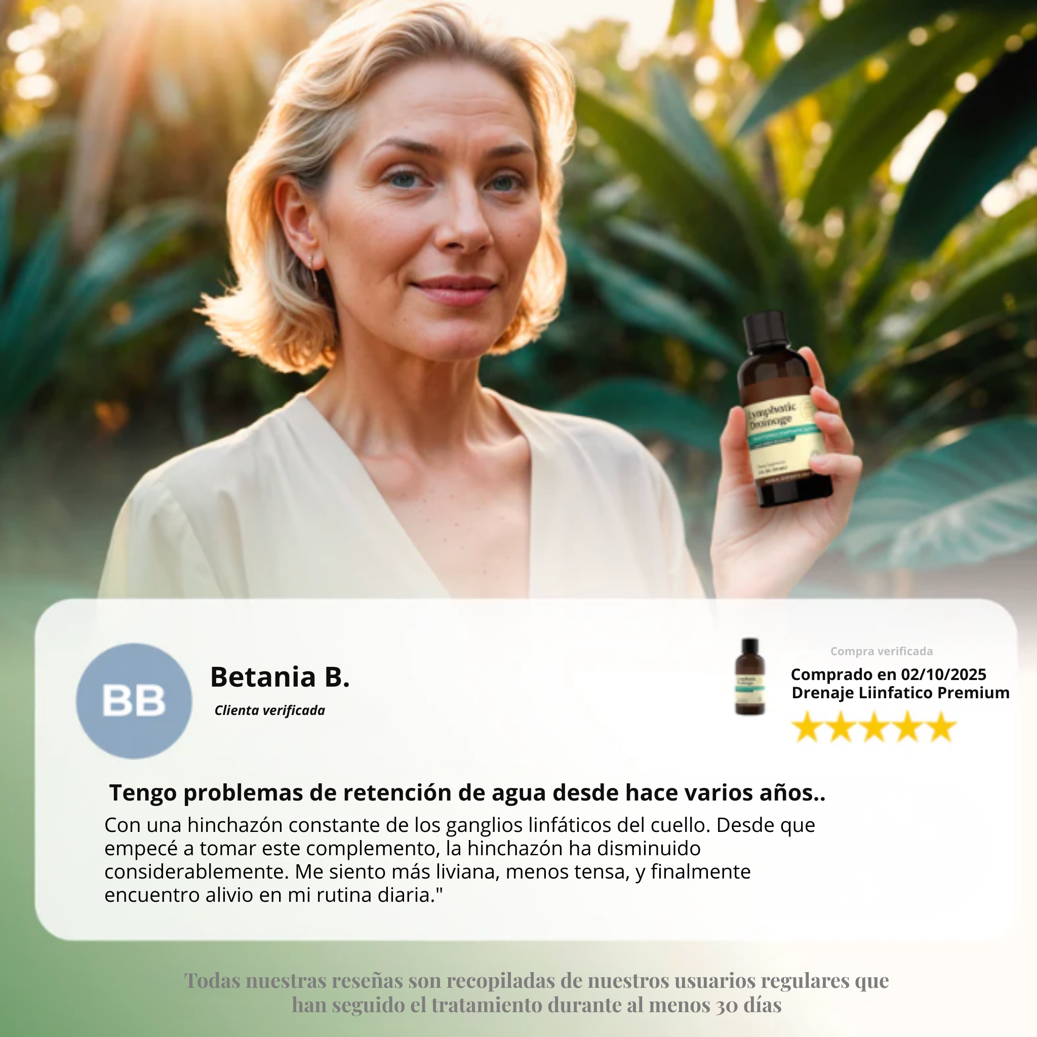 Drenaje Linfático Líquido -  Reduce la hinchazón y recupera tu contorno