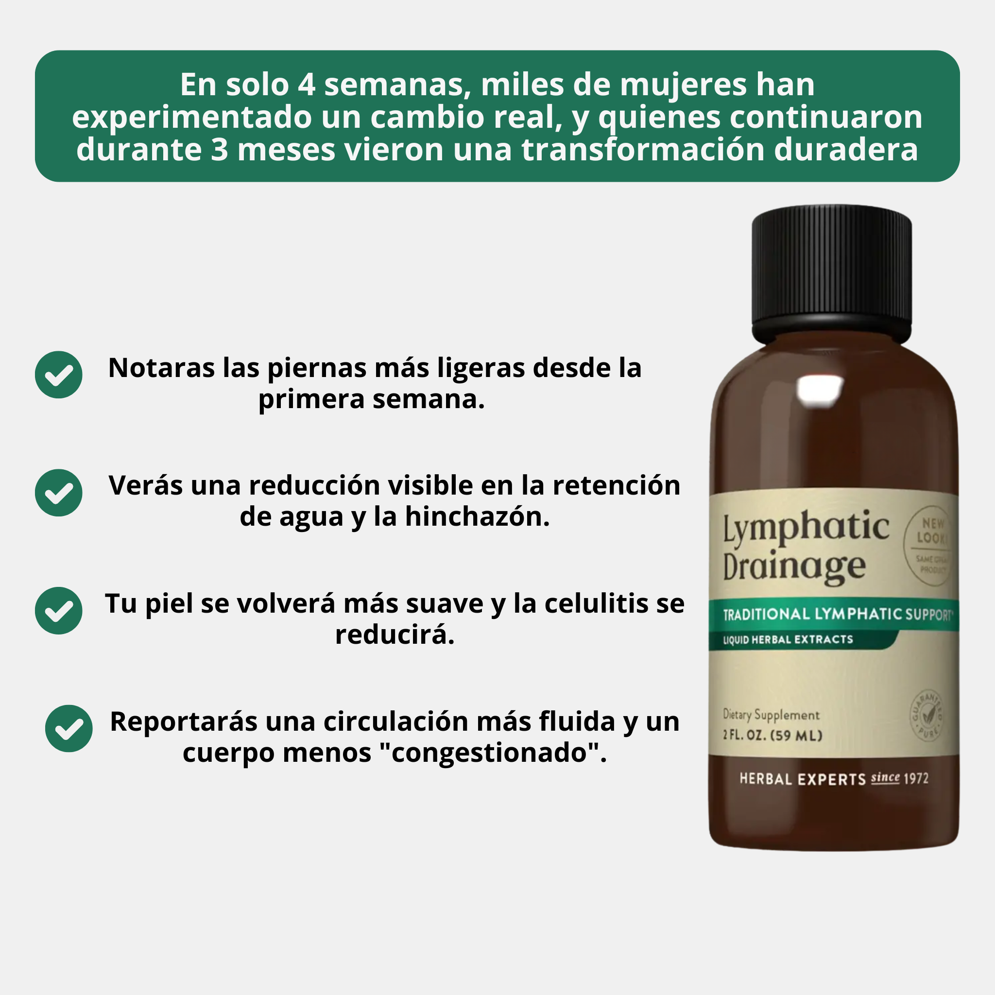 Drenaje Linfático Líquido -  Reduce la hinchazón y recupera tu contorno