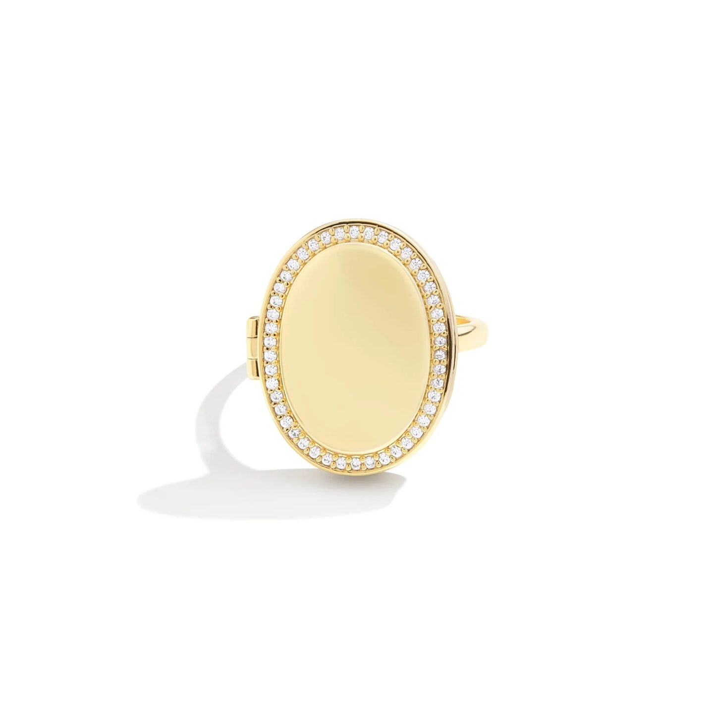 Anillo Medallón Oval Personalizado
