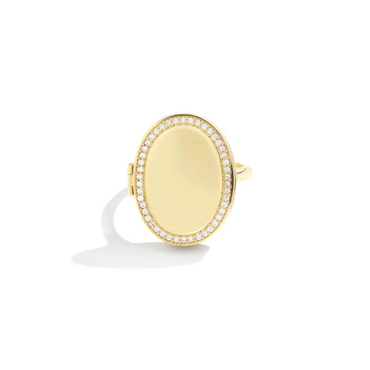 Anillo Medallón Oval Personalizado